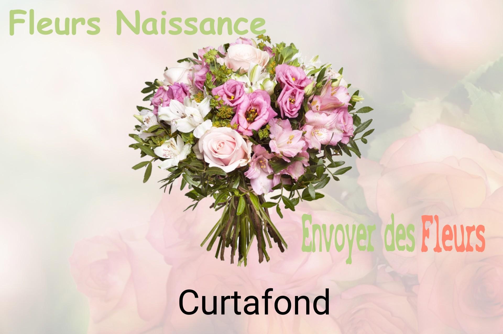 Bouquet de fleurs de naissance livré à Curtafond